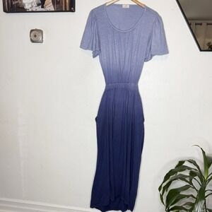 tla Anthropologie Open Back Short Sleeve Maxi Dress‎ Women's XL
